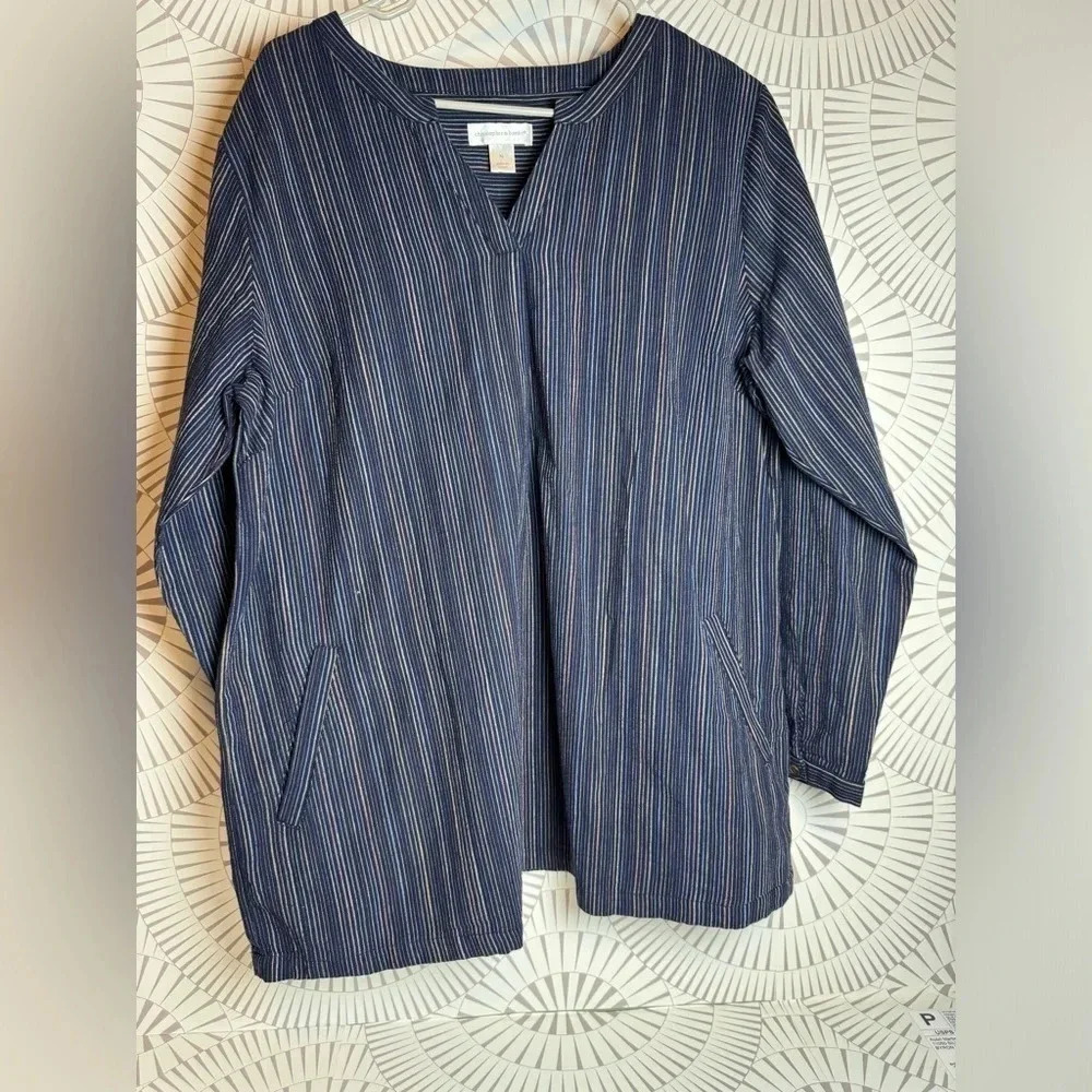Christopher & Banks‎ Womens Pullover V-neck Top XL
